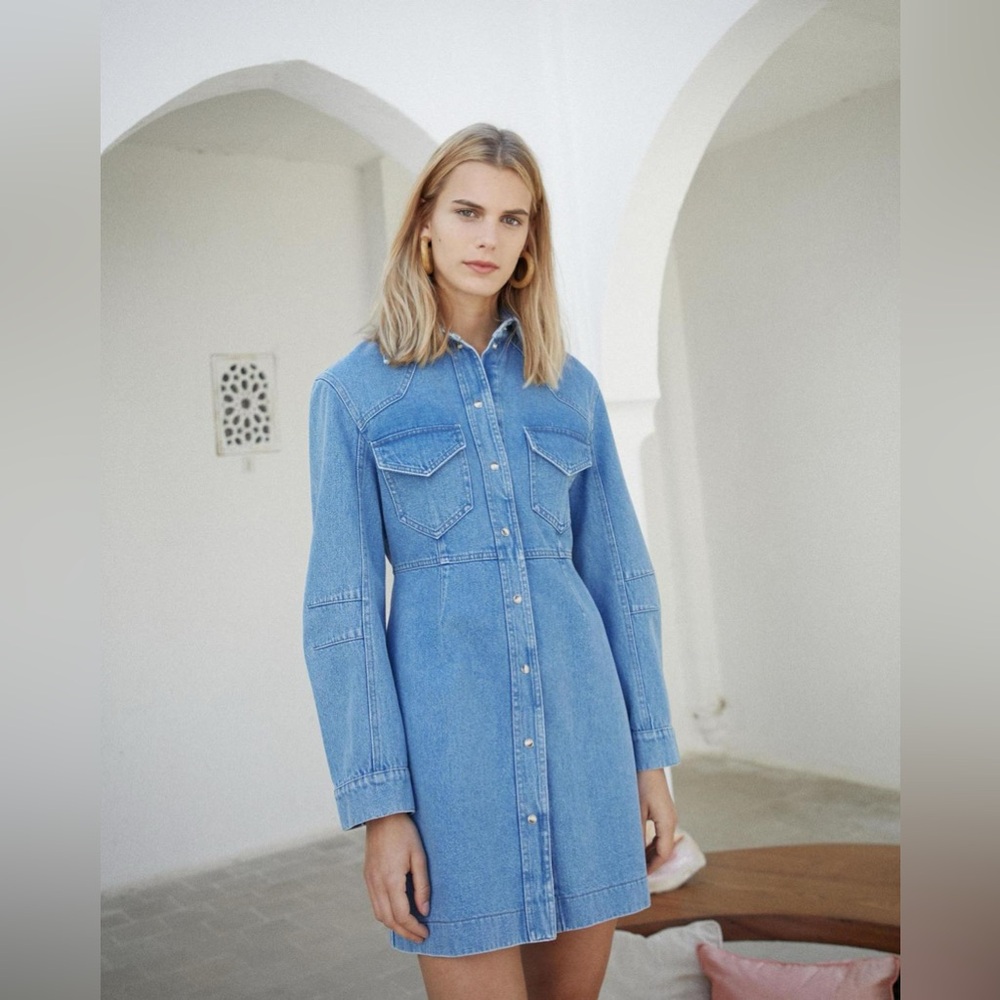 Nanushka Vilma Denim Dress